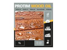 Olej, Szary, 1l, Powierzchnia drewniana Protim Wood Oil
